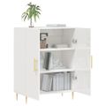 vidaXL Komoda lesklá biela 69,5x34x90 cm spracované drevo