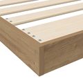 vidaXL Posteľový rám Remeselný dub 80 x 200 cm Kompozitné drevo