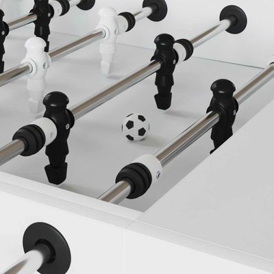 vidaXL Stolné futbaly 12 pcs Biela 3,6 x 3,6 cm Polypropylén