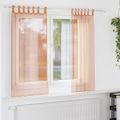 vidaXL Voile Záclony s pútkami 2 ks Terakota 140x140 cm
