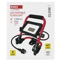 LED reflektor ELION 20W, červeno-čierny, IP65, 3000 lm, neutrálna biela