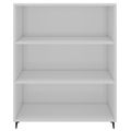 vidaXL Komoda lesklá biela 69,5x32,5x90 cm spracované drevo