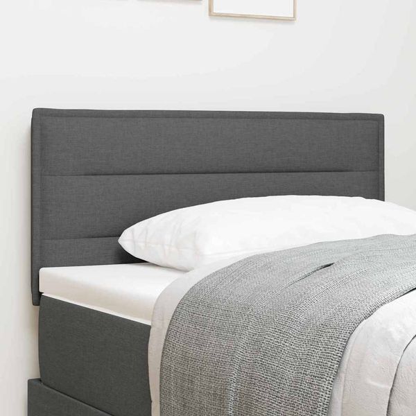 vidaXL Zadné čelo Tmavo šedá 90 cm látka