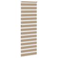 vidaXL Zebrová roleta pieskovo hnedá 80x230 cm šírka látky 75,9 cm polyester