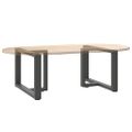 vidaXL Nohy konferenčného stolíka v tvare T, 2 ks, antracitové, 70x25x(42-43) cm, oceľ