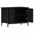 vidaXL TV skrinka 60 x 35 x 45 cm Čierny dub Kompozitné drevo