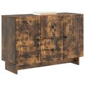 vidaXL Servírovacia skriňa so zásuvkou Dymový dub 89 x 34,5 x 60 cm