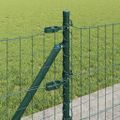 vidaXL Euro plot s betónovým podstavcom 50 x 0,4 m PVC potiahnutá oceľ