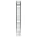 vidaXL Oblúkový gabionový kôš 300x30x180/200 cm pozinkované železo