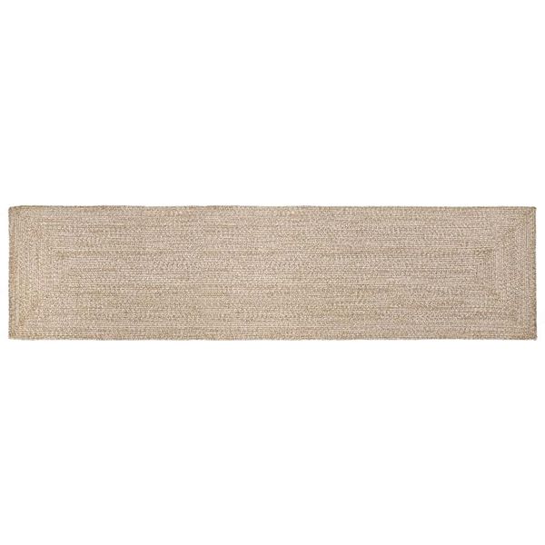 vidaXL Kusové koberce Prírodná a biela 60 x 400 cm Juta