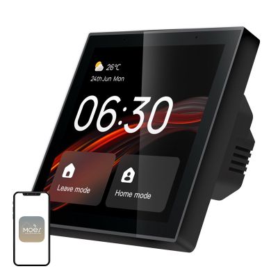 Ovládací panel MOES CCP-TY-LN s podporou Wi-Fi a ZigBee a 4-palcovým LCD displejom