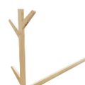 vidaXL Vešiak na oblečenie s háčikmi a kolieskami 100x35x157 cm bambusový