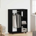 vidaXL Šatník čierny dub 80x40x110 cm, imitácia dreva