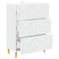 vidaXL Zásuvkový kabinet Biela 66 x 34,5 x 90 cm Kompozitné drevo