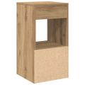 vidaXL Nočný stolík so zásuvkou dub artisan 35x34x66,5 cm