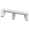vidaXL Stropné bodové svetlo so bodmi Biela 38 x 6,5 x 11,5 cm Kov