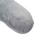 vidaXL Cestovný vankúš na krk Biely Pamäťová pena 27 x 27 x 8,5 cm