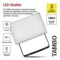 LED reflektor EMOS ZS2512 TAMBO, 10 W, 1000 l m, IP65, čierny