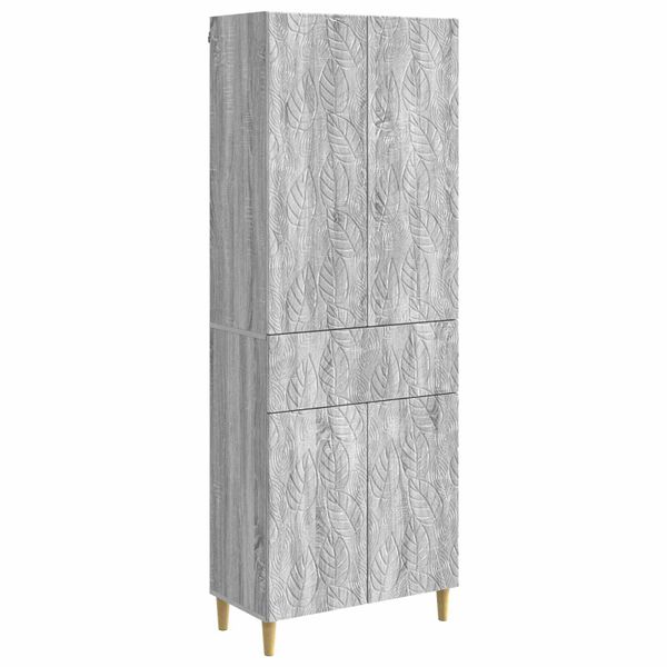 vidaXL Sada skríň 2 pcs Sivý Sonoma Kompozitné drevo