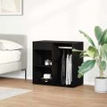 vidaXL Kosmetický kabinet Čierny dub 80 x 40 x 75 cm Kompozitné drevo