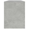 vidaXL Botník betónovo sivý 100x35x45 cm spracované drevo