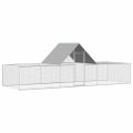 vidaXL Kurín 6x2x2 m, pozinkovaná oceľ