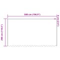 vidaXL Čipková záclona Biela 280 x 500 cm Polyester