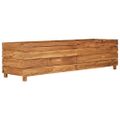 vidaXL Vyvýšený záhon 150x40x38 cm, recyklované tíkové drevo a oceľ