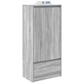 vidaXL Skrinka so zásuvkou Sivá Sonoma 55,5x34x119,5 cm