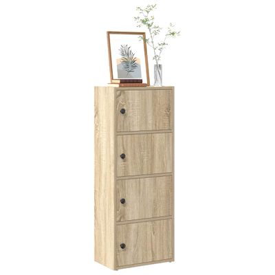 vidaXL Knižnica dub sonoma 40x24x102 cm kompozitné drevo