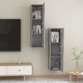 vidaXL TV skrinky 2 ks, betónovo sivé 30,5x30x110 cm, kompozitné drevo