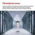 PIR senzor (pohybové čidlo) IP20 1200W, biely