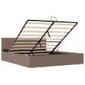 vidaXL Hydraulický posteľný rám+úložný priestor, látka 160x200 cm