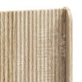 vidaXL Posteľový rám s úložným priestorom a čelom Dub sonoma