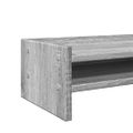 vidaXL Stojan na monitor sivý dub sonoma 100x24x16 cm kompozitné drevo