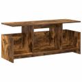 vidaXL TV stolík 102 x 35 x 45 cm Dymová dub Kompozitné drevo