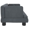 vidaXL Pelech pre psa tmavosivý 60x40x30 cm zamat