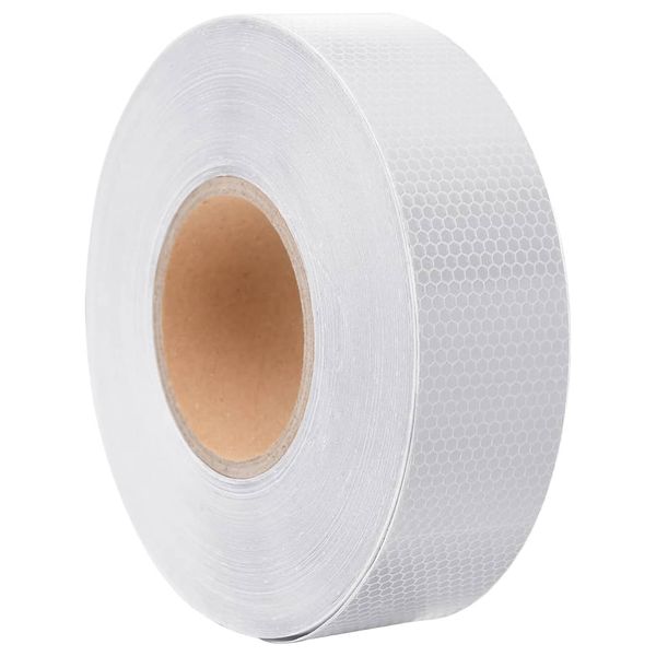 vidaXL Reflexná páska biela 5 cmx50 m PVC
