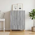 vidaXL Servírovacia skriňa so zásuvkou Sivá sonoma 66 x 34,5 x 95 cm