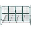 vidaXL Záhradná brána s pletivom, plot, dvere, stena, mreža 300x200 cm