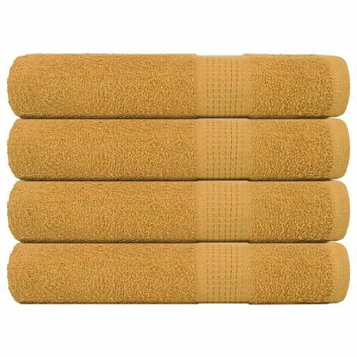 vidaXL Uteráky FROGN 4 ks zlaté 100x200 cm 360 g/m²