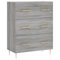 vidaXL Vysoká skrinka sivý dub sonoma 69,5x34x180 cm spracované drevo