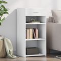 vidaXL Komoda biela 45x42,5x93 cm kompozitné drevo