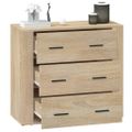 vidaXL Komoda dub sonoma 80x33x70 cm spracované drevo