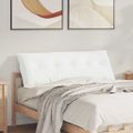 vidaXL Poduška na chrbát Biela 140 x 19 x 50 cm látka