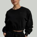Dámska mikina Lunar Cropped Black - STRIX, veľkosť L, veľkosť oblečenia L
