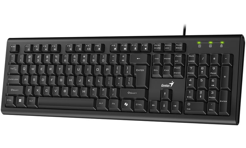 GENIUS KB-113 / Drôtová/ Copilot/ USB/ čierna/ CZ+SK layout