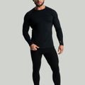 Pánske legíny MERINO I Black - STRIX, veľkosť L, veľkosť oblečenia L