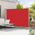 vidaXL Zaťahovacia bočná markíza na terasu 200x300 cm červená
