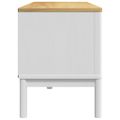 vidaXL Komoda FLORO biela 114x43x55 cm borovicový masív